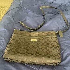 Coach Black Monogram Crossbody Bag